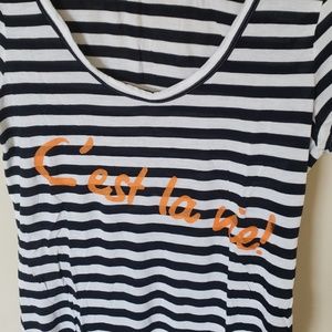 Banana Republic C'est La Vie Short Sleeve T-shirt